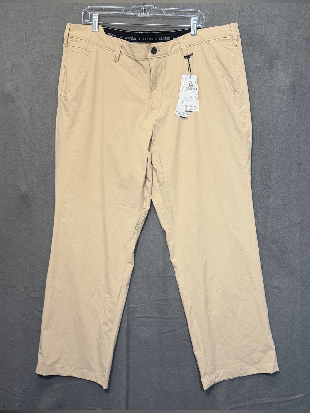 Ascend Hiking pants tan flex dry 40x30